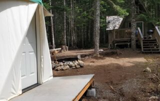 yurt at the a frame cabin