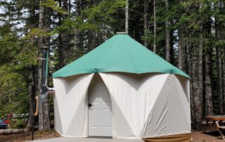 yurt at the a frame cabin